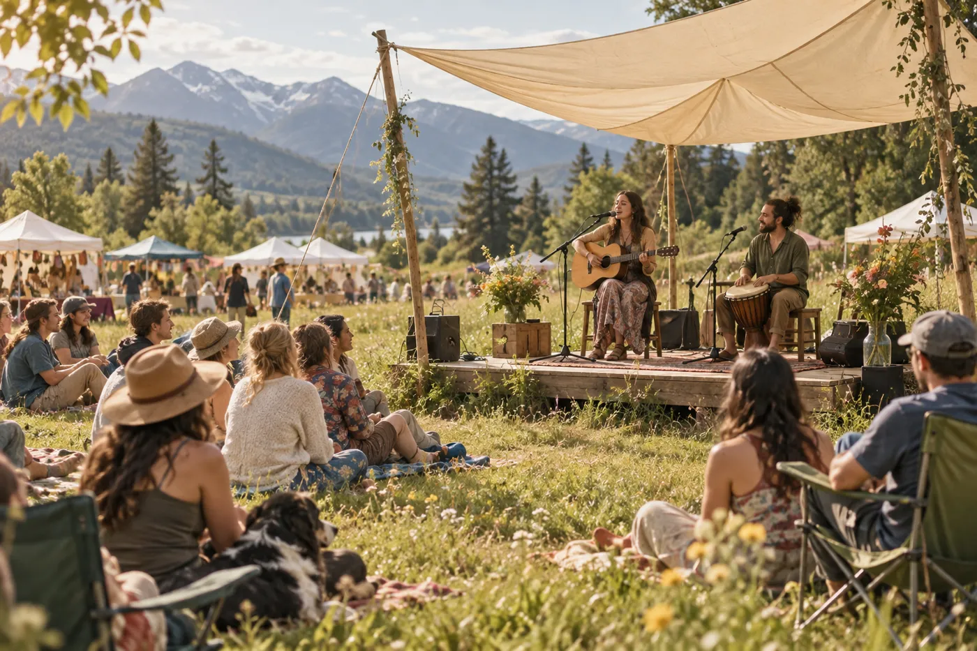 A little music. A lot of connection. — AI festival concept artwork