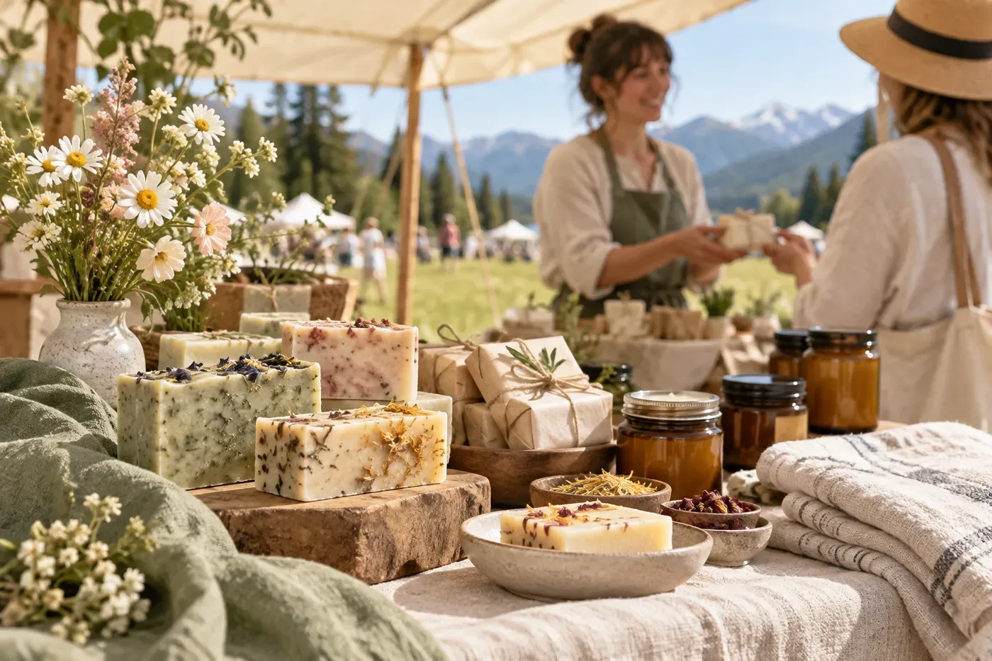 Social Media Marketing Strategy For Natural Soap Makers — AI festival concept artwork