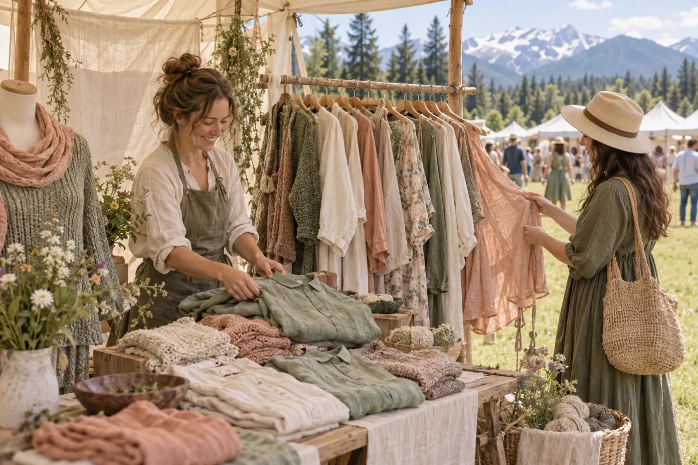 How to Get My Homemade Clothing to Market — AI festival concept artwork
